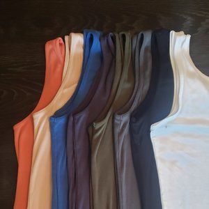 8 Ladies Sonoma Sz L Tank Tops